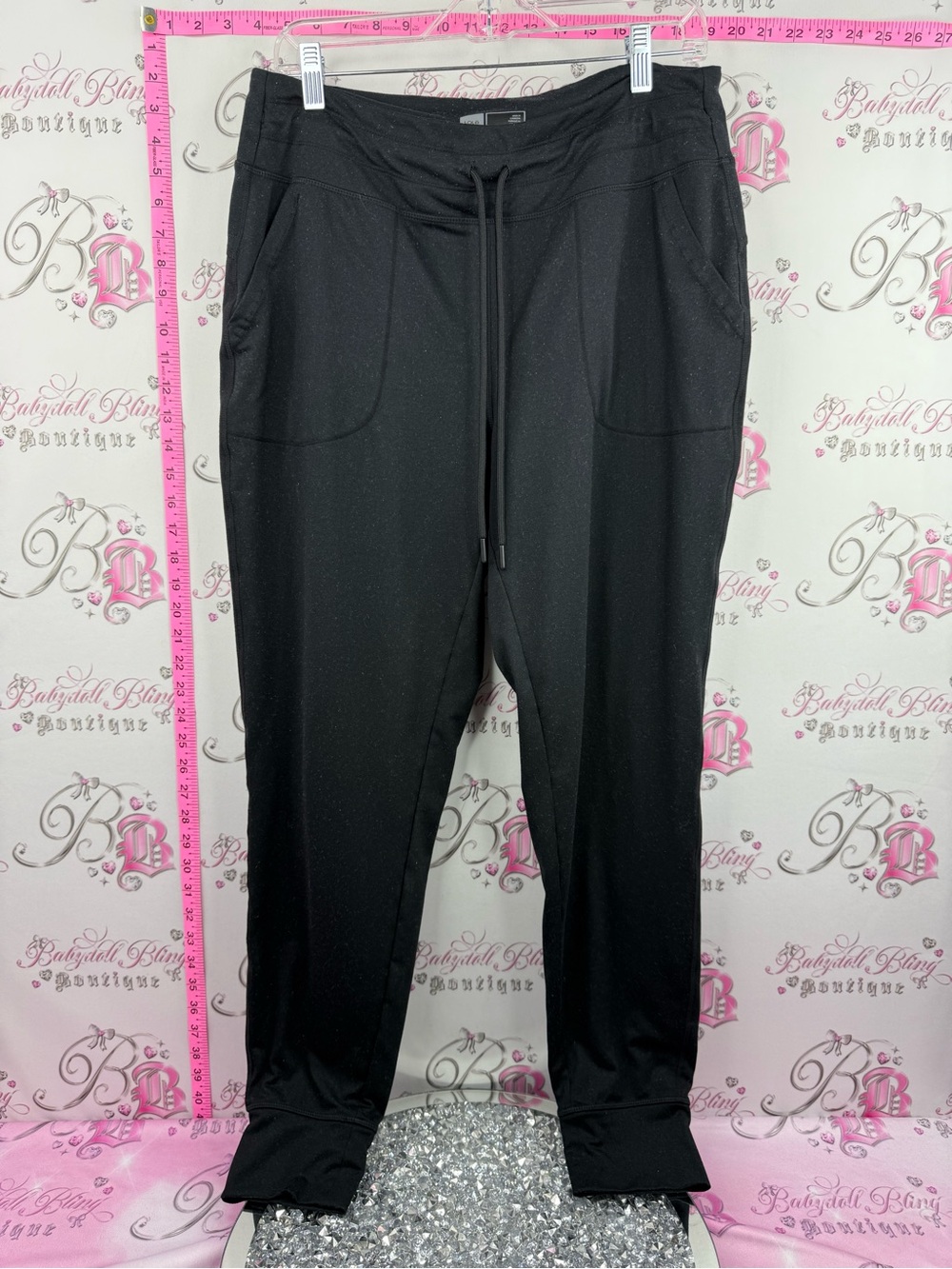 Lole pants sweats joggers stretchy Black Drawstring Jogger Pants